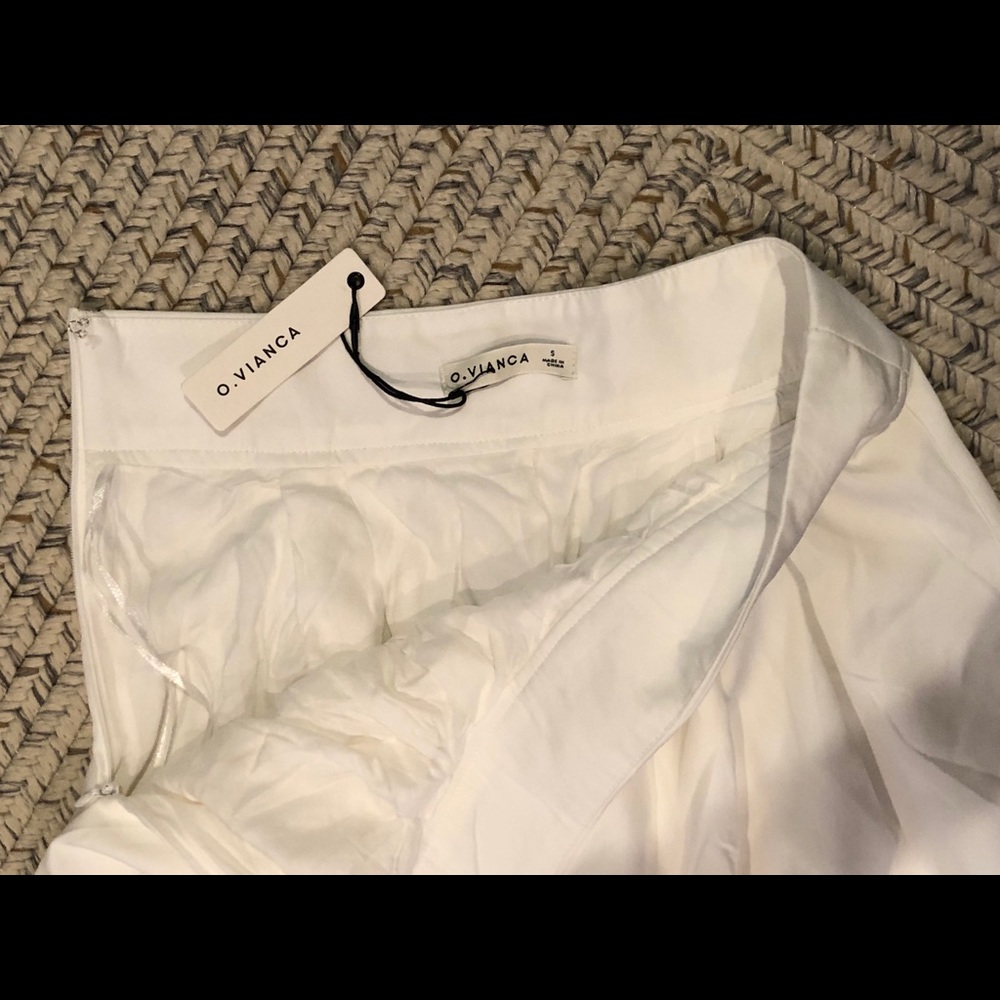 White Palazzo Pants - Picture 3 of 5